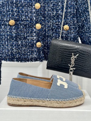LES ESPADRILLES CELINE IN OSHKOSH CANVAS BLUE