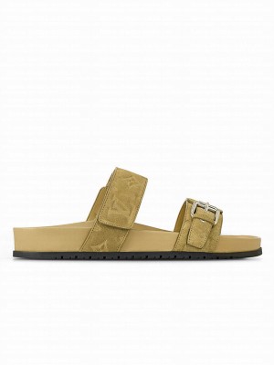 Louis Vuitton Women's Bom Dia Flat Comfort Mule 1ABOYG Cream
