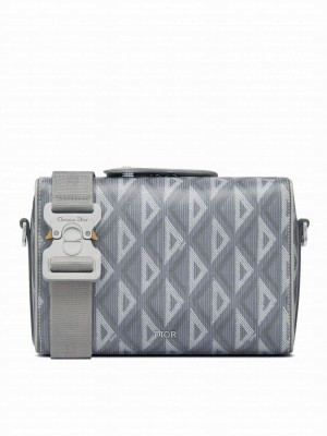 Christian Dior Lingot Messenger Bag Gray