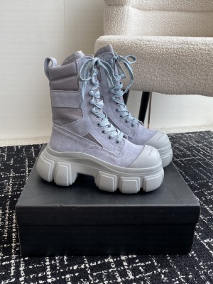 Alexander Wang Women's suede platform lace-up Gray boot