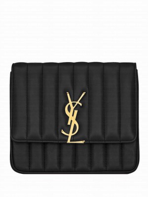 Saint Laurent Medium Vicky Chain Bag 532612 Black
