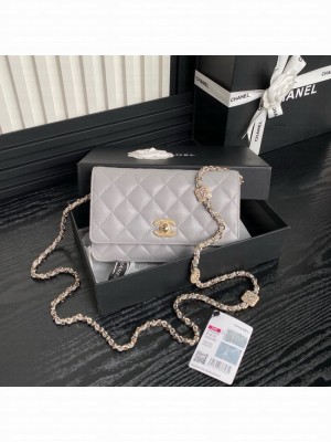 Chanel WALLET ON CHAIN AP4299 gray
