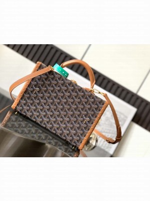 Goyard Grand Hôtel Trunk Bag Black & Tan