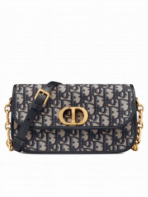 Christian Dior 30 Montaigne Avenue Bag Dark Blue