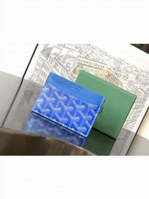 Goyard Saint-Sulpice Card Wallet Blue