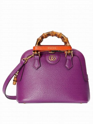 Gucci Diana Mini Tote Bag 715775 Purple