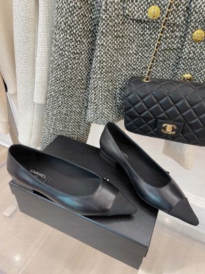 Chanel 2.5cm Lambskin Leather Falt Black Spring 2022 Collection