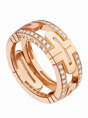 Bvlgari Parentesi Band Ring 856914 Red