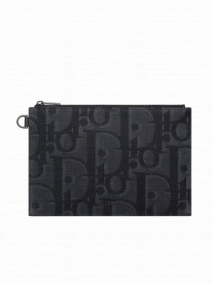 Christian Dior A5 Pouch Black