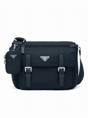 Prada Re-Nylon Shoulder Bag 1BD953 Black