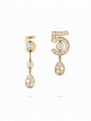 Chanel Eternal N 5  Transformable Earrings J11992 Golden