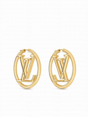 Louis Vuitton Women's Louise Hoop GM Earrings Golden