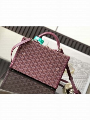 Goyard Grand Hôtel Trunk Bag Burgundy