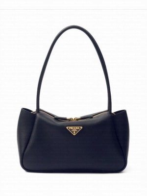 Prada Darling medium leather shoulder bag Black