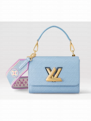 Louis Vuitton Twist PM M22515 Bleu Nuage Blue