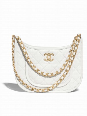 Chanel Hobo Handbag AS4666 White