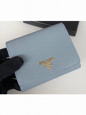Prada Leather Trifold Compact Wallet 1M0176 09