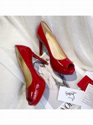 Christian Louboutin Peep-toe Platform Pumps 10cm Red 2021 Collection