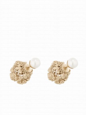 Christian Dior Women's Dior Tribales Earrings Golden