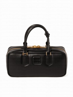 Miumiu Arcadie Leather Bag Black