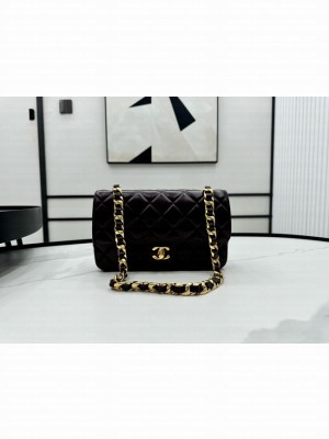 Chanel SMALL 2.55 HANDBAG Lambskin & Gold-Tone Metal AS6300 Burgundy