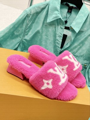 Louis Vuitton 1AA1QS 3.5CM MAGNETIC FLAT MULE PINK