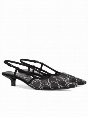 Gucci Women's GG Slingback Pump Black