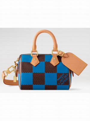 Louis Vuitton Speedy 18 Bandouliere Damier Pop N40595 blue