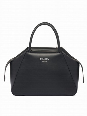 Prada Small Leather Prada Supernova Handbag 1BA366 Black