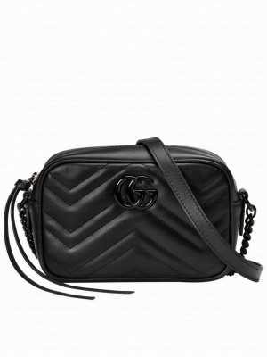 Gucci GG Marmont Mini Shoulder Bag Black