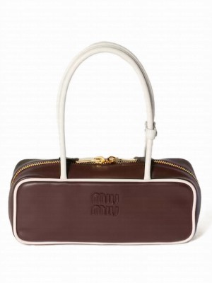 Miumiu Beau Leather Bag 5BB173 Mauve