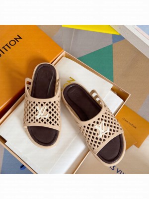 Louis Vuitton x Tyler LV Waffle Flat Mule Beige