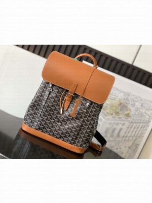 Goyard Alpin MM Backpack Black & Tan