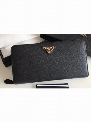 Prada Leather Zip Around Wallet 1ML506 16