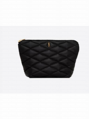 SAINT LAURENT SADE POUCH IN QUILTED LAMBSKIN 6967791 black