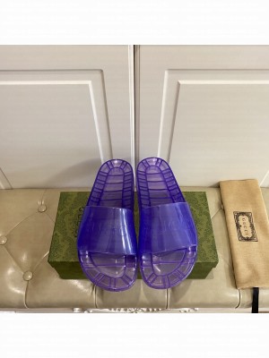 Gucci Unisex Transparent PVC Slide Sandals 02 2021 Collection