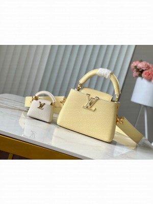 Louis Vuitton Capucines Mini M24574 light yellow