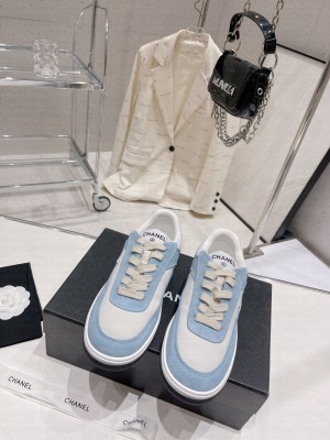 Chanel Suede Sneakers G39978 Sky blue 02 2023SS 