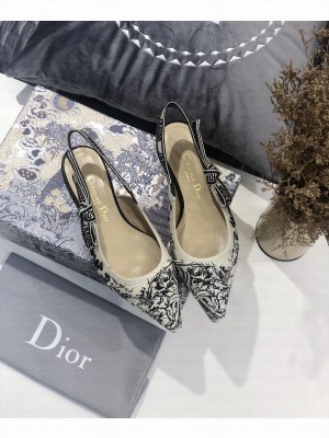 CHRISTIAN DIOR J'ADIOR SLINGBACK BALLERINA FLAT 03 BLACK