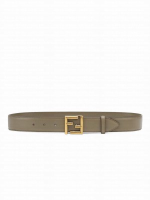 Fendi Natural-Coloured Leather Belt Henna