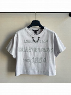 Louis Vuitton Short T-shirt LV21124 White 2025