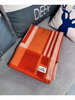 Hermes Avalon Large H LOGO Blanket