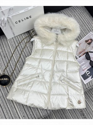 Moncler Women's Down Vest White