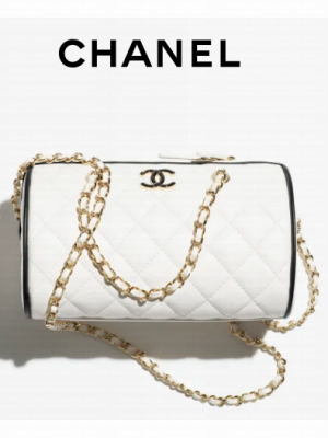 Chanel CLUTCH WITH CHAIN AP4515 White & Black