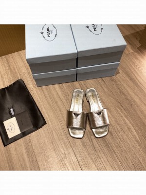 Prada Flat slides sandals 2022 Collection 010
