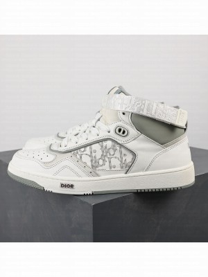 Dior Unisex B27 High-Top Sneaker Smooth Calfskin with Dior Oblique Jacquard 2023 032