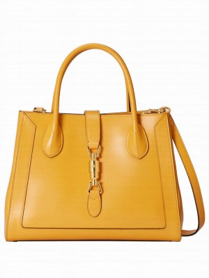 Gucci Jackie 1961 Medium Tote Bag 649016 Yellow
