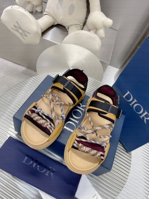 Dior Man's CD Strap Sandals Beige 2022 Collection