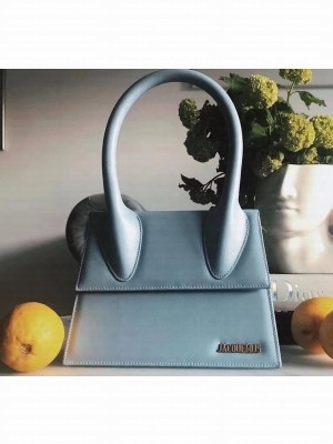 Jacquemus Leather Le Chiquito Bag Light Blue
