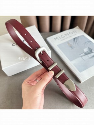 CELINE WIDTH 2.5CM SMALL WESTERN BELT IN TAURILLON LEATHER 023